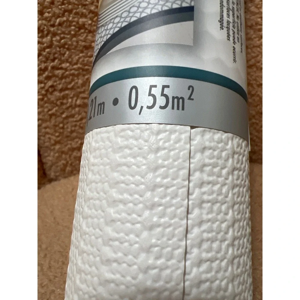 Con-Tact Brand Grip Prints 18in x 4ft White Cushioned Shelf Liner